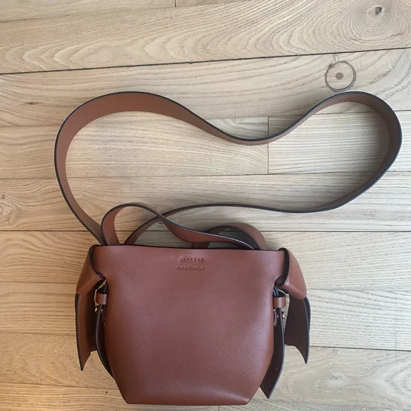 Acne studios cognac brow micro musubi shoulder bag - Picture 2 of 10